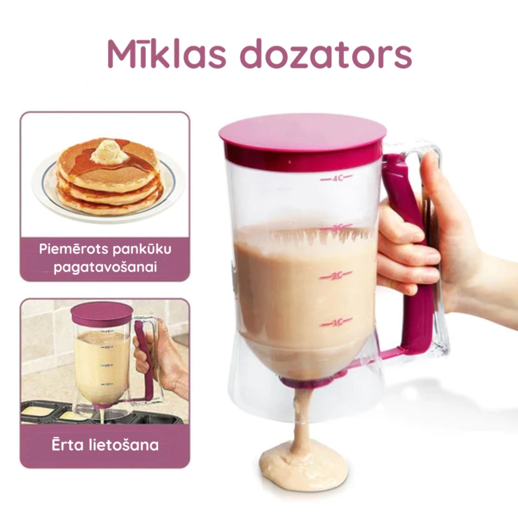 Pankūku un cupcake mīklas dozators