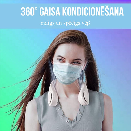 “AirCollar™ portatīvais kakla ventilators