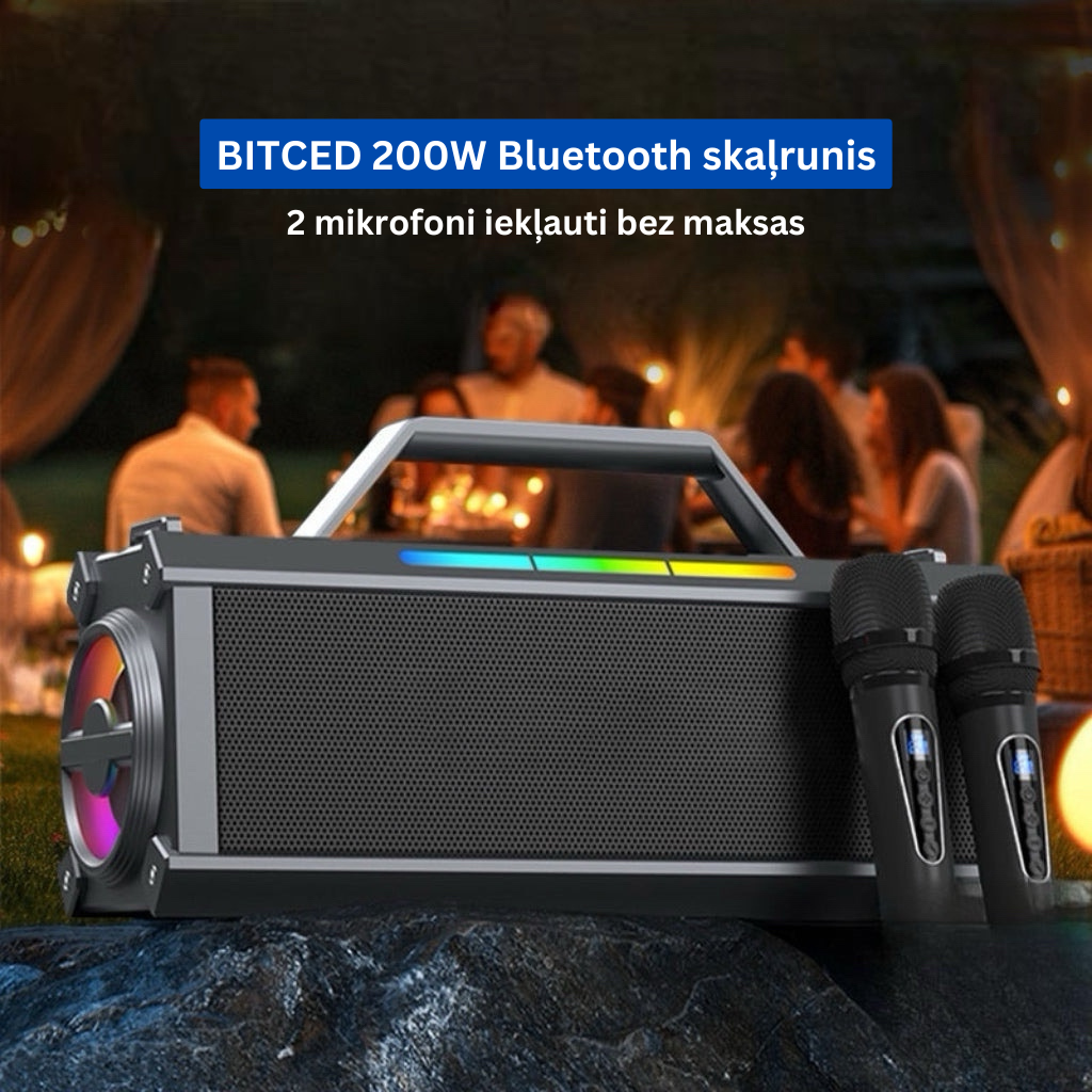 BITCED 200W Bluetooth skaļrunis