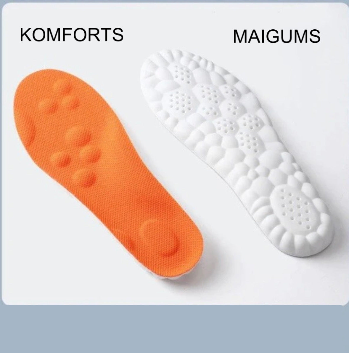 "Comfy Insoles" Ērtas zoles (1 pāris  + 1 BEZMAKSAS)