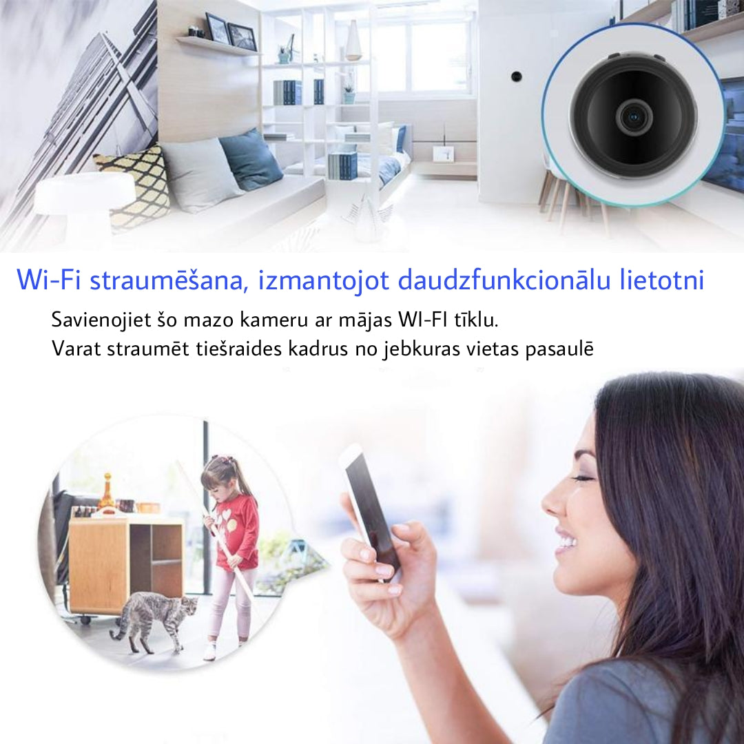 1080p magnētiskā WiFi mini kamera